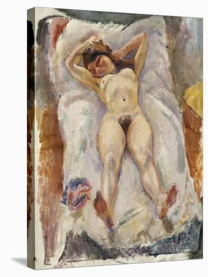 Lounging Nude-Jules Pascin-Stretched Canvas