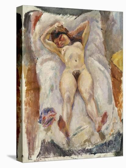 Lounging Nude-Jules Pascin-Stretched Canvas