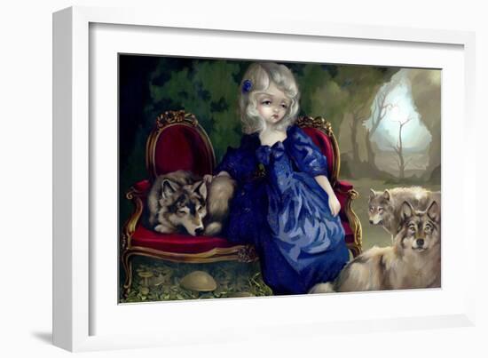 Loup-Garou:? La Tristesse-Jasmine Becket-Griffith-Framed Art Print