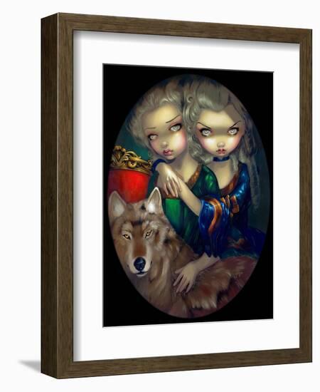 Loup-Garou: Les Jumeaux-Jasmine Becket-Griffith-Framed Art Print