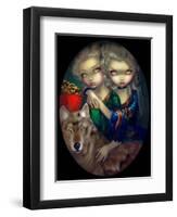 Loup-Garou: Les Jumeaux-Jasmine Becket-Griffith-Framed Art Print