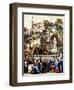 Lourdes, France, Pilgrims at the Shrine of Our Lady of Lourdes, 1890s-Currier & Ives-Framed Art Print