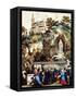 Lourdes, France, Pilgrims at the Shrine of Our Lady of Lourdes, 1890s-Currier & Ives-Framed Stretched Canvas