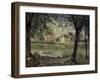 Louvecienne-Alfred Sisley-Framed Art Print