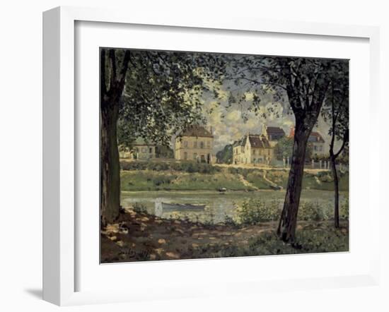 Louvecienne-Alfred Sisley-Framed Art Print