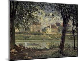 Louvecienne-Alfred Sisley-Mounted Art Print