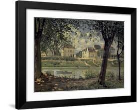 Louvecienne-Alfred Sisley-Framed Art Print