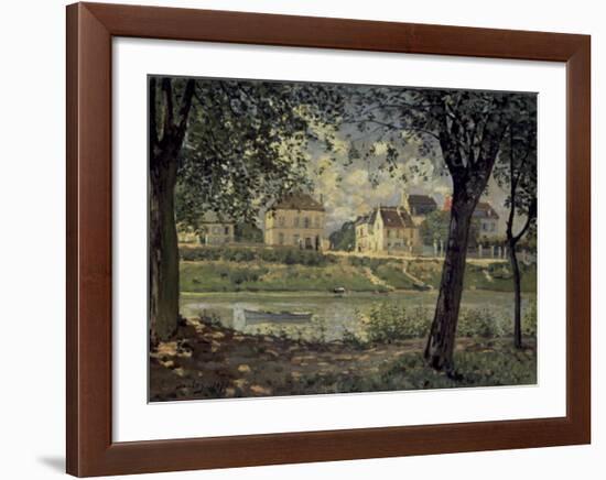 Louvecienne-Alfred Sisley-Framed Art Print