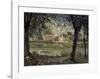 Louvecienne-Alfred Sisley-Framed Art Print