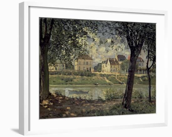 Louvecienne-Alfred Sisley-Framed Art Print