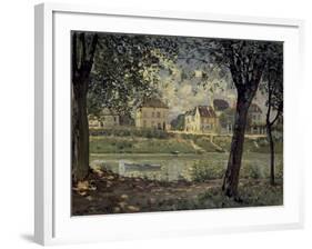 Louvecienne-Alfred Sisley-Framed Art Print