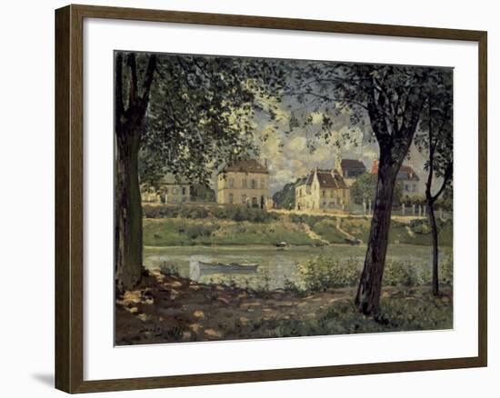 Louvecienne-Alfred Sisley-Framed Art Print