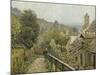 Louveciennes. Sentier de la Mi-Côte dit autrefois Hauteurs de Marly-Alfred Sisley-Mounted Giclee Print