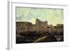 Louvre and Petit Bourbon Seen from the Seine, Paris, 17th Century-Reinier Zeeman-Framed Giclee Print