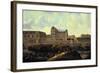 Louvre and Petit Bourbon Seen from the Seine, Paris, 17th Century-Reinier Zeeman-Framed Giclee Print