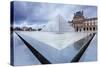 Louvre Museum and Pyramid, Paris, Ile De France, France, Europe-Markus Lange-Stretched Canvas