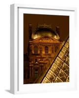 Louvre Museum at Night, Paris, France-Lisa S. Engelbrecht-Framed Photographic Print