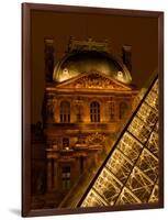 Louvre Museum at Night, Paris, France-Lisa S. Engelbrecht-Framed Photographic Print