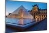 Louvre Museum Pyramid Paris-null-Mounted Art Print