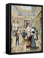 Louvre Museum Rubens Room Paris C1900-Chris Hellier-Framed Stretched Canvas