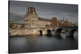 Louvre on Autumn-Moises Levy-Stretched Canvas
