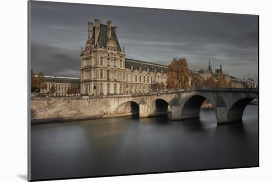 Louvre on Autumn-Moises Levy-Mounted Giclee Print