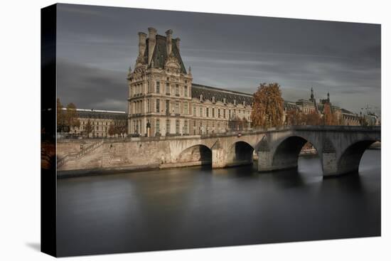 Louvre on Autumn-Moises Levy-Stretched Canvas