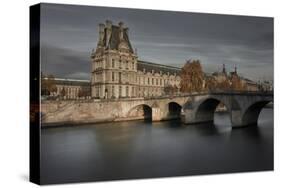 Louvre on Autumn-Moises Levy-Stretched Canvas