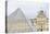 Louvre Palace And Pyramid II-Cora Niele-Stretched Canvas