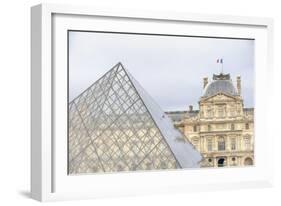 Louvre Palace And Pyramid II-Cora Niele-Framed Giclee Print