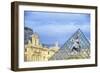 Louvre Palace And Pyramid III-Cora Niele-Framed Premium Giclee Print