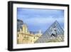 Louvre Palace And Pyramid III-Cora Niele-Framed Premium Giclee Print