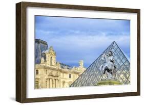 Louvre Palace And Pyramid III-Cora Niele-Framed Giclee Print