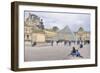 Louvre Palace And Pyramid IV-Cora Niele-Framed Giclee Print