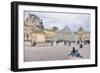 Louvre Palace And Pyramid IV-Cora Niele-Framed Giclee Print