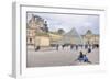 Louvre Palace And Pyramid IV-Cora Niele-Framed Giclee Print