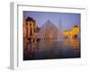 Louvre Pyramid, Paris, France-David Barnes-Framed Premium Photographic Print