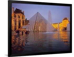 Louvre Pyramid, Paris, France-David Barnes-Framed Photographic Print