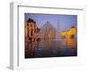 Louvre Pyramid, Paris, France-David Barnes-Framed Photographic Print