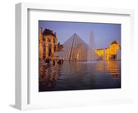 Louvre Pyramid, Paris, France-David Barnes-Framed Photographic Print