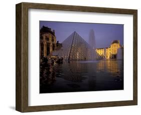 Louvre Pyramid, Paris, France-David Barnes-Framed Photographic Print