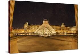 Louvre Pyramid, Paris, France-Sebastien Lory-Stretched Canvas