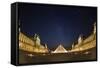 Louvre Pyramid, Paris, France-Sebastien Lory-Framed Stretched Canvas