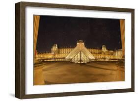 Louvre Pyramid, Paris, France-Sebastien Lory-Framed Photographic Print