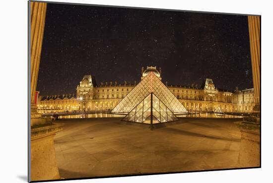 Louvre Pyramid, Paris, France-Sebastien Lory-Mounted Photographic Print