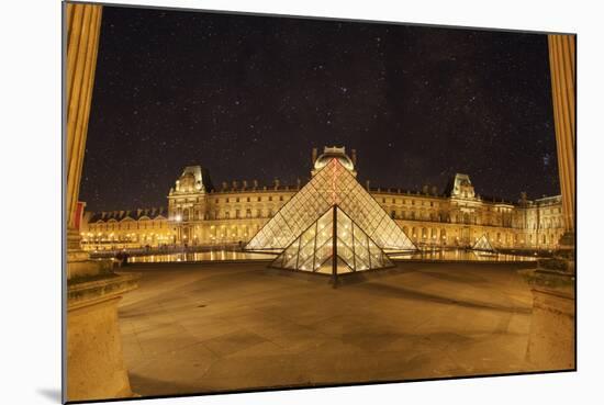 Louvre Pyramid, Paris, France-Sebastien Lory-Mounted Photographic Print