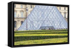 Louvre Pyramid-Cora Niele-Framed Stretched Canvas