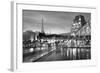 Louvre with Eiffel Tower Vista #2-Alan Blaustein-Framed Photographic Print