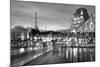 Louvre with Eiffel Tower Vista #2-Alan Blaustein-Mounted Photographic Print