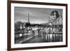 Louvre with Eiffel Tower Vista #2-Alan Blaustein-Framed Photographic Print